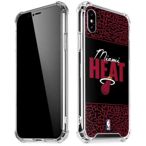 NBA Miami Heat Elephant Print iPhone XS Max Clear Case