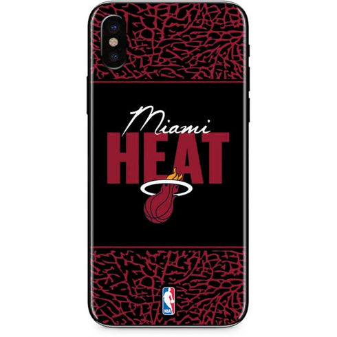 NBA Miami Heat Elephant Print iPhone XS Skin