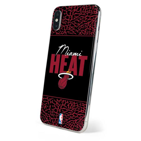 NBA Miami Heat Elephant Print iPhone XS Skin
