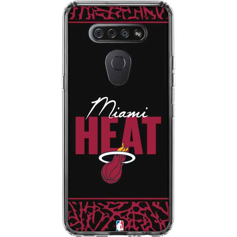 NBA Miami Heat Elephant Print LG K51/Q51 Clear Case