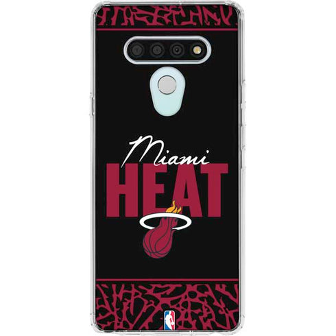 NBA Miami Heat Elephant Print LG Stylo 6 Clear Case