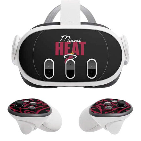NBA Miami Heat Elephant Print Meta Quest 3 Skin