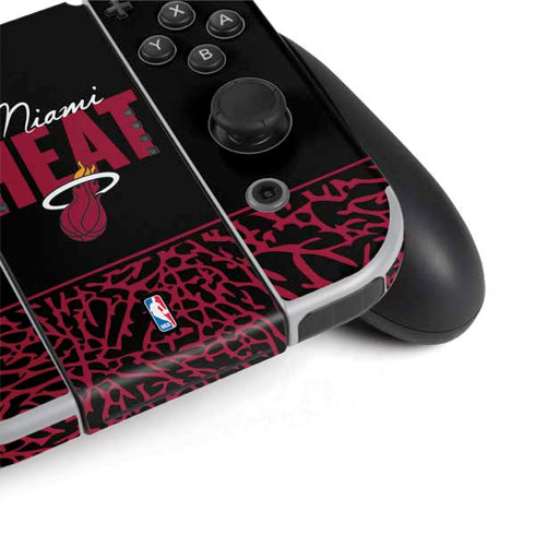 NBA Miami Heat Elephant Print Nintendo Switch OLED (2021) Skin