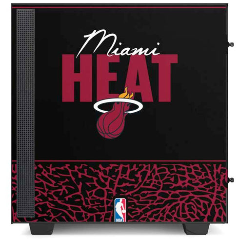 NBA Miami Heat Elephant Print NZXT H510 Compact ATX Mid-Tower Case Skin