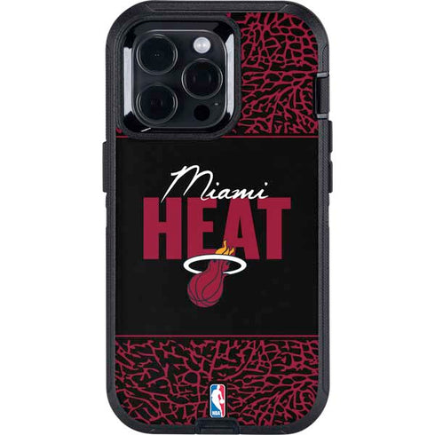 NBA Miami Heat Elephant Print Otterbox Defender iPhone Skin