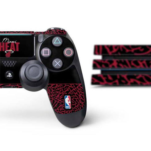 NBA Miami Heat Elephant Print PS4 Pro Bundle Skin