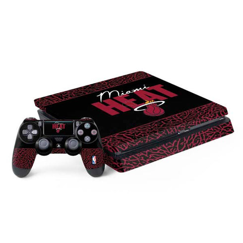 NBA Miami Heat Elephant Print PS4 Slim Bundle Skin