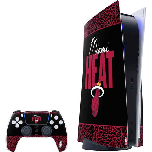 NBA Miami Heat Elephant Print PS5 Bundle Skin