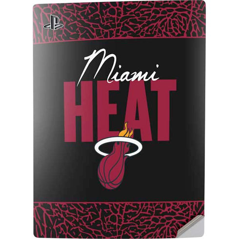 NBA Miami Heat Elephant Print PS5 Digital Edition Console Skin