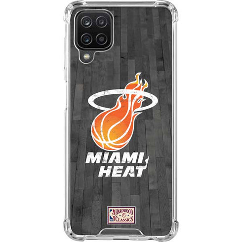 NBA Miami Heat Hardwood Classics Galaxy A12 Clear Case