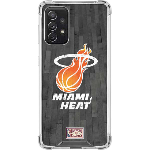 NBA Miami Heat Hardwood Classics Galaxy A72 5G Clear Case