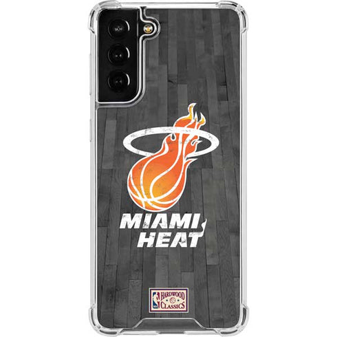 NBA Miami Heat Hardwood Classics Galaxy S21 FE Clear Case
