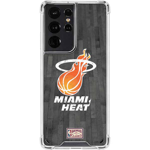 NBA Miami Heat Hardwood Classics Galaxy S21 Ultra 5G Clear Case