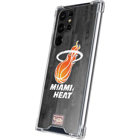 NBA Miami Heat Hardwood Classics Galaxy S22 Ultra Clear Case