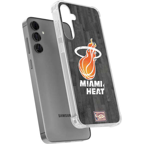 NBA Miami Heat Hardwood Classics Galaxy S24 Plus Clear Case