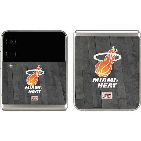 NBA Miami Heat Hardwood Classics Galaxy Z Flip3 5G Skin