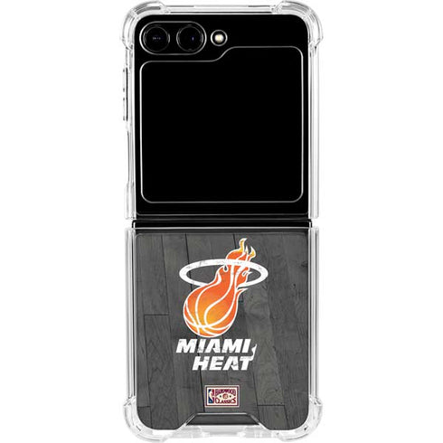 NBA Miami Heat Hardwood Classics Galaxy Z Flip5 5G Clear Case