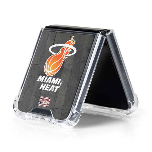 NBA Miami Heat Hardwood Classics Galaxy Z Flip5 5G Clear Case