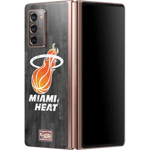 NBA Miami Heat Hardwood Classics Galaxy Z Fold2 5G Skin