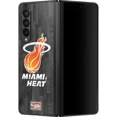 NBA Miami Heat Hardwood Classics Galaxy Z Fold3 5G Skin