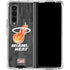 NBA Miami Heat Hardwood Classics Galaxy Z Fold4 5G Clear Case