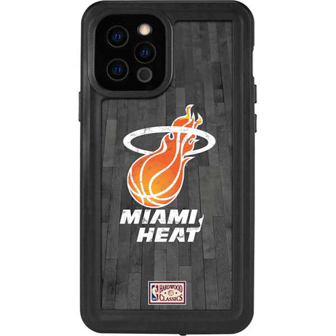 NBA Miami Heat Hardwood Classics iPhone 12 Pro Waterproof Case