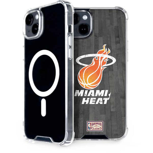 NBA Miami Heat Hardwood Classics iPhone 15 Plus MagSafe Case