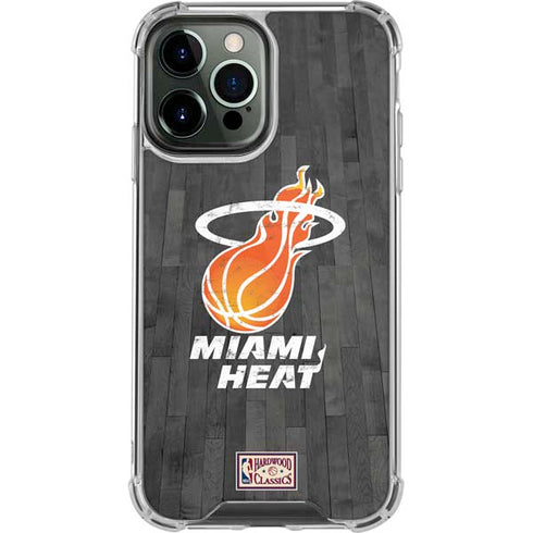 NBA Miami Heat Hardwood Classics iPhone 14 Pro Max Clear Case