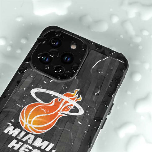 NBA Miami Heat Hardwood Classics iPhone 14 Pro Max Waterproof Case