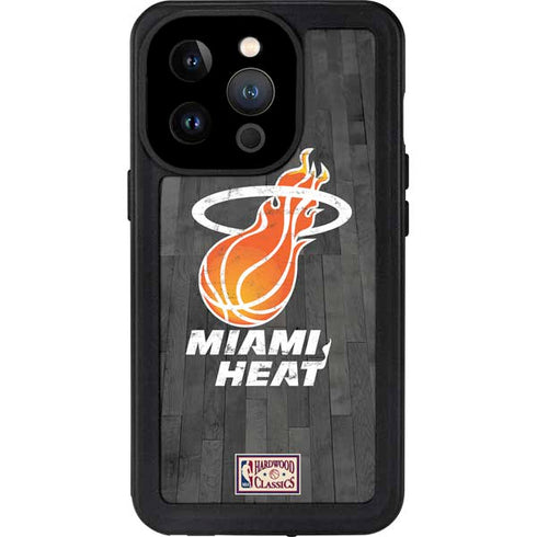 NBA Miami Heat Hardwood Classics iPhone 14 Pro Waterproof Case