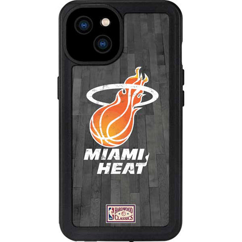 NBA Miami Heat Hardwood Classics iPhone 15 Plus Waterproof Case