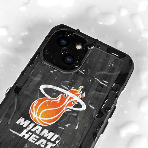 NBA Miami Heat Hardwood Classics iPhone 15 Plus Waterproof Case