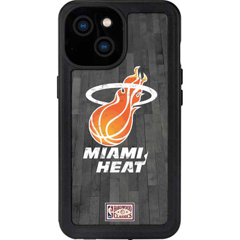 NBA Miami Heat Hardwood Classics iPhone 15 Waterproof Case