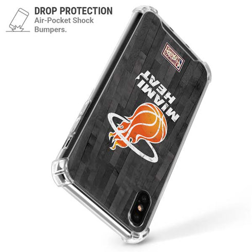 NBA Miami Heat Hardwood Classics iPhone XS Max Clear Case