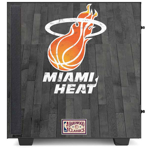 NBA Miami Heat Hardwood Classics NZXT H510 Compact ATX Mid-Tower Case Skin