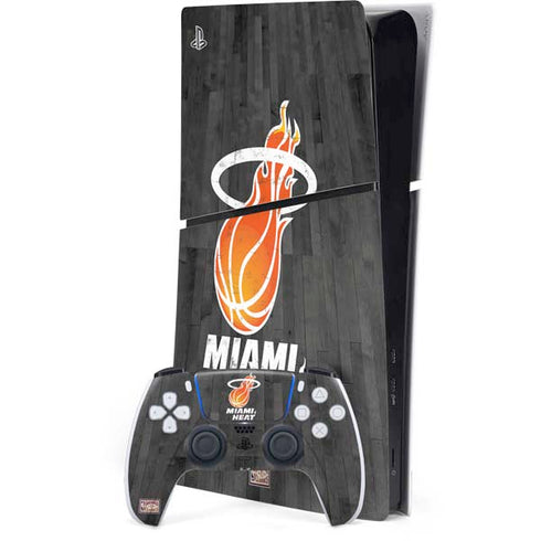 NBA Miami Heat Hardwood Classics PS5 Slim Digital Edition Console Skin