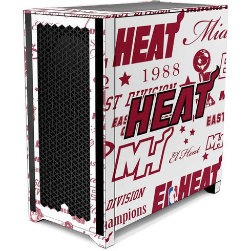 NBA Miami Heat Historic Blast Corsair 4000D Tempered Glass Mid-Tower ATX Case Skin