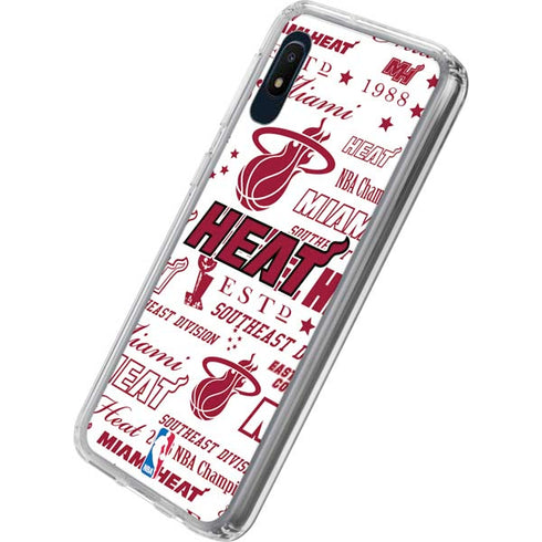 NBA Miami Heat Historic Blast Galaxy A10e Clear Case