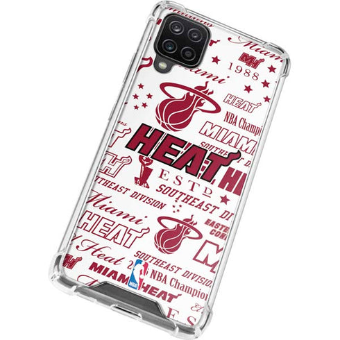 NBA Miami Heat Historic Blast Galaxy A12 Clear Case
