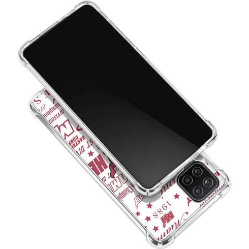 NBA Miami Heat Historic Blast Galaxy A12 Clear Case