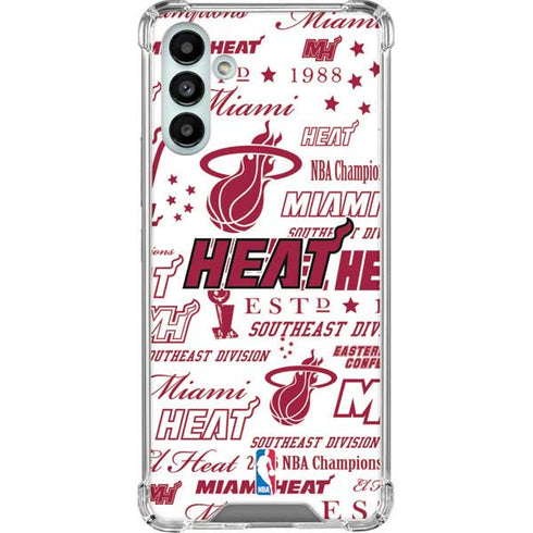 NBA Miami Heat Historic Blast Galaxy A13 5G Clear Case
