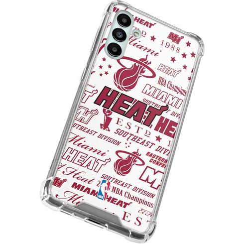 NBA Miami Heat Historic Blast Galaxy A13 5G Clear Case