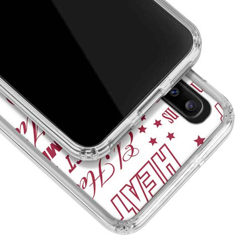 NBA Miami Heat Historic Blast Galaxy A20 Clear Case