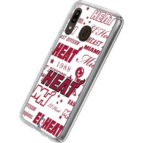 NBA Miami Heat Historic Blast Galaxy A20 Clear Case