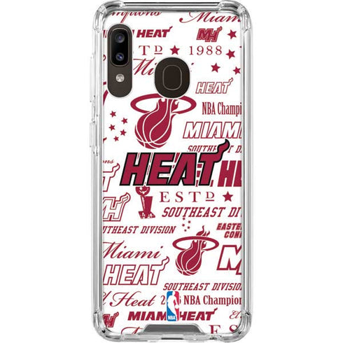 NBA Miami Heat Historic Blast Galaxy A30 Clear Case