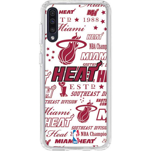 NBA Miami Heat Historic Blast Galaxy A50 Clear Case