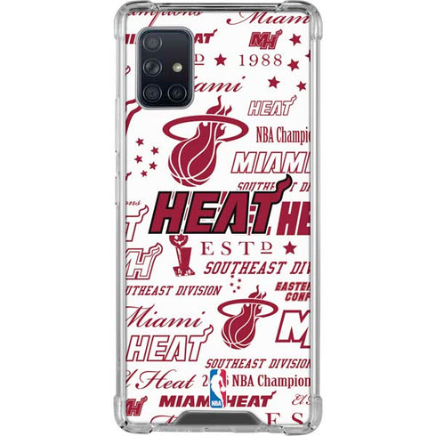 NBA Miami Heat Historic Blast Galaxy A51 5G Clear Case