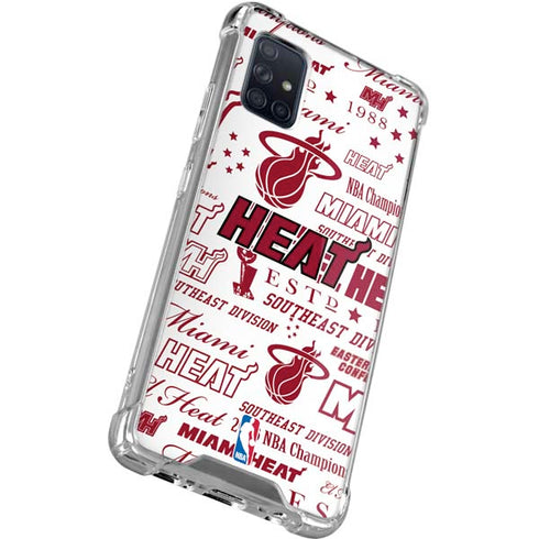 NBA Miami Heat Historic Blast Galaxy A51 5G Clear Case