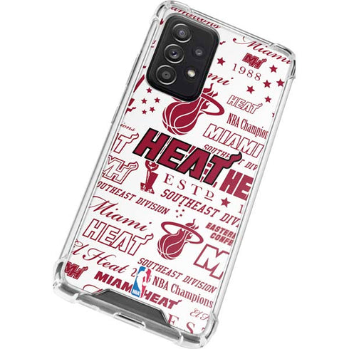 NBA Miami Heat Historic Blast Galaxy A52 5G Clear Case