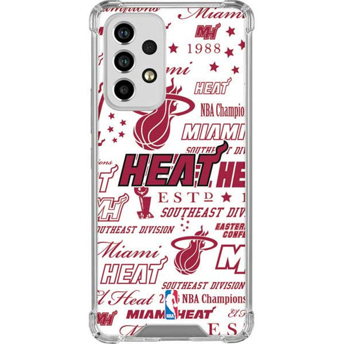 NBA Miami Heat Historic Blast Galaxy A53 5G Clear Case